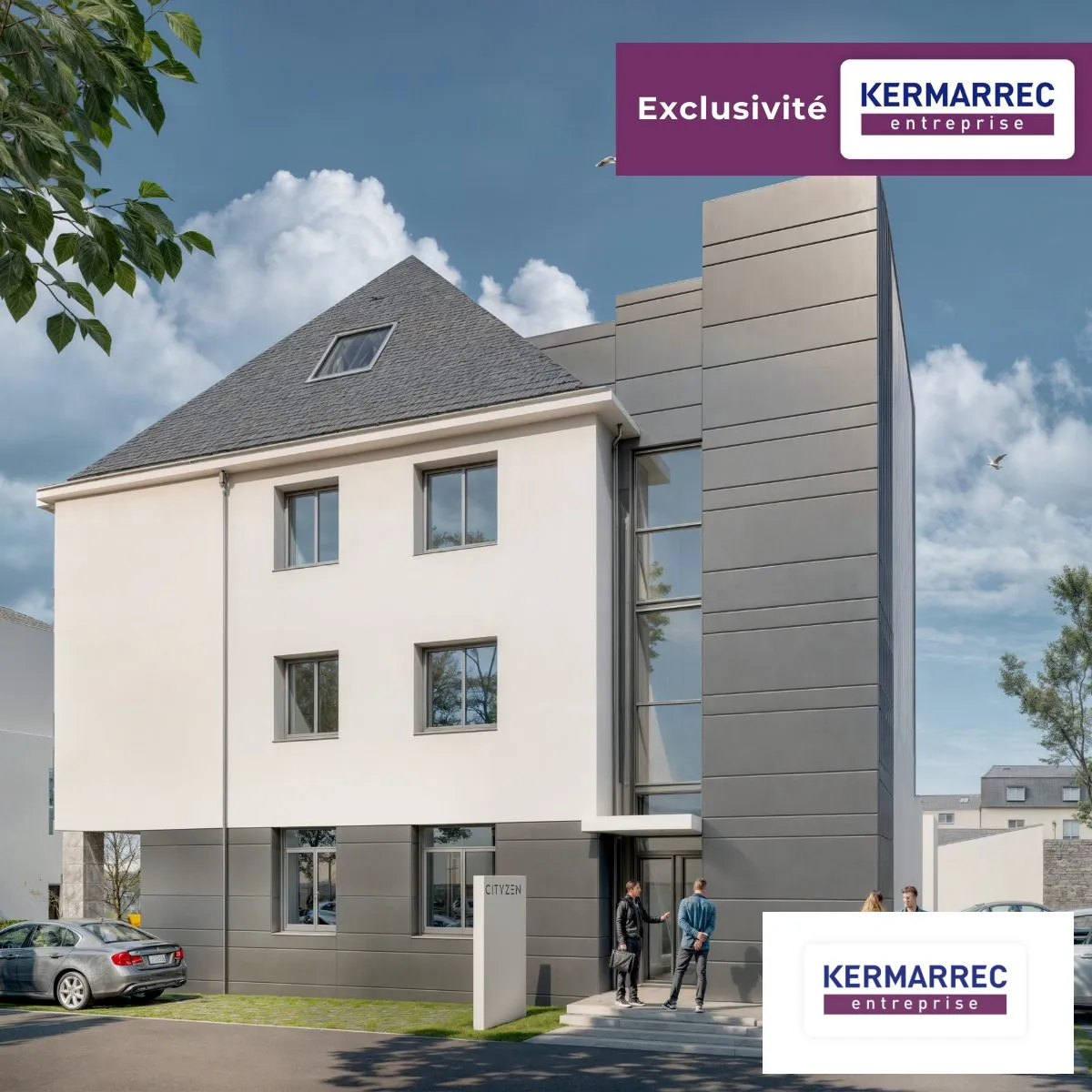 Bureaux à vendre à Vannes - 209 m² modulables idéal pour votre activité 