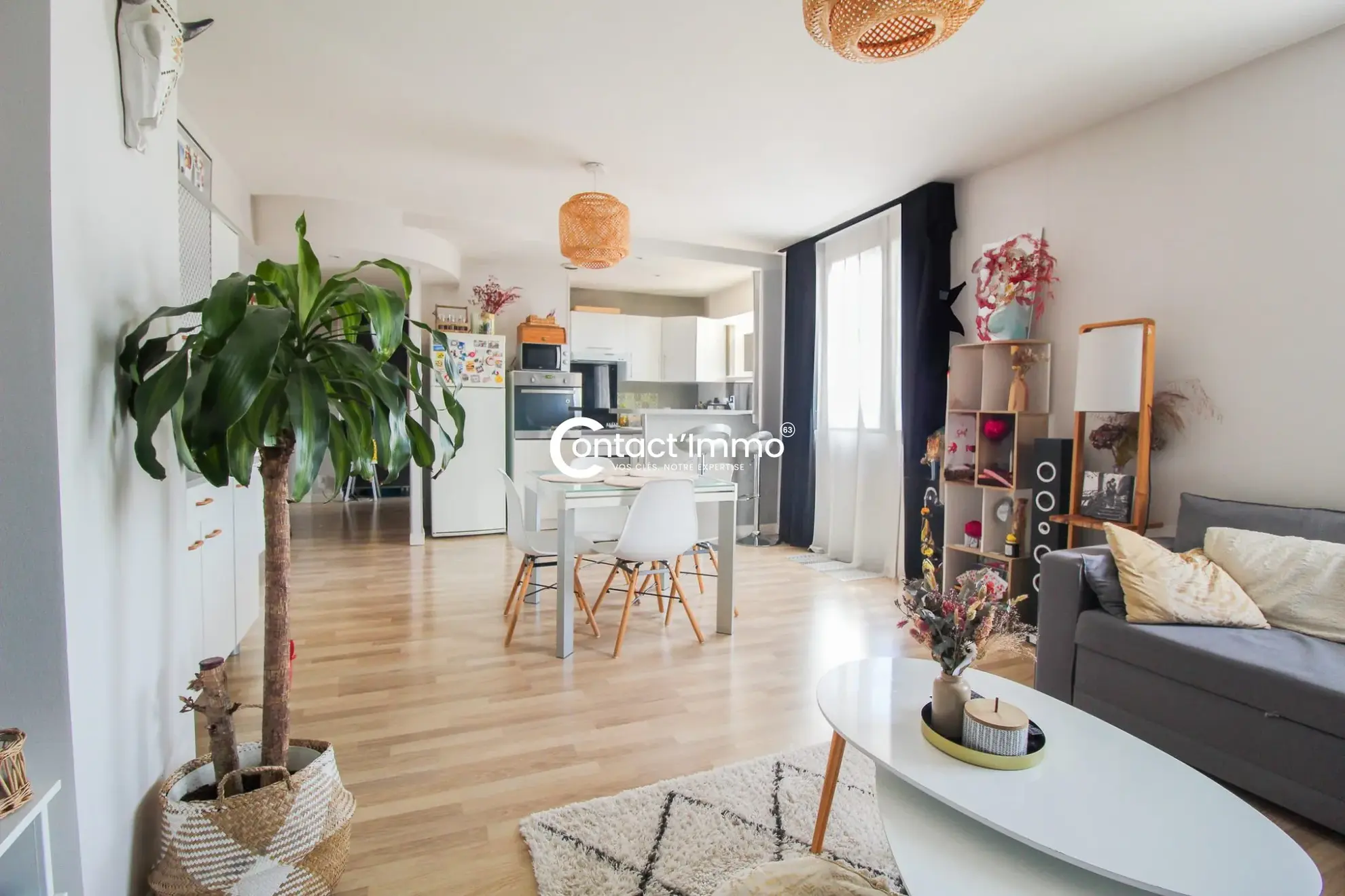 Appartement T3 avec balcon, garage à Riom - Opportunité à saisir 
