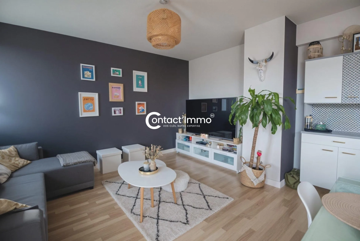 Appartement T3 avec balcon, garage à Riom - Opportunité à saisir 
