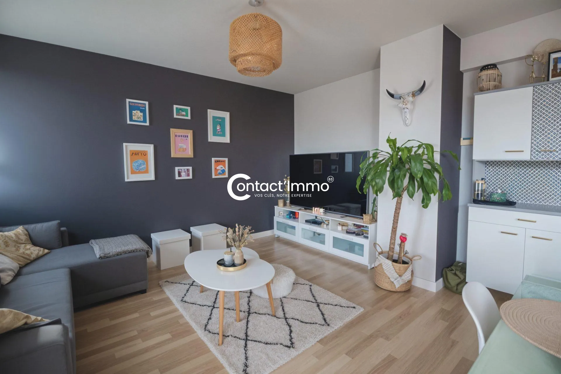 Appartement T3 avec balcon, garage à Riom - Opportunité à saisir 