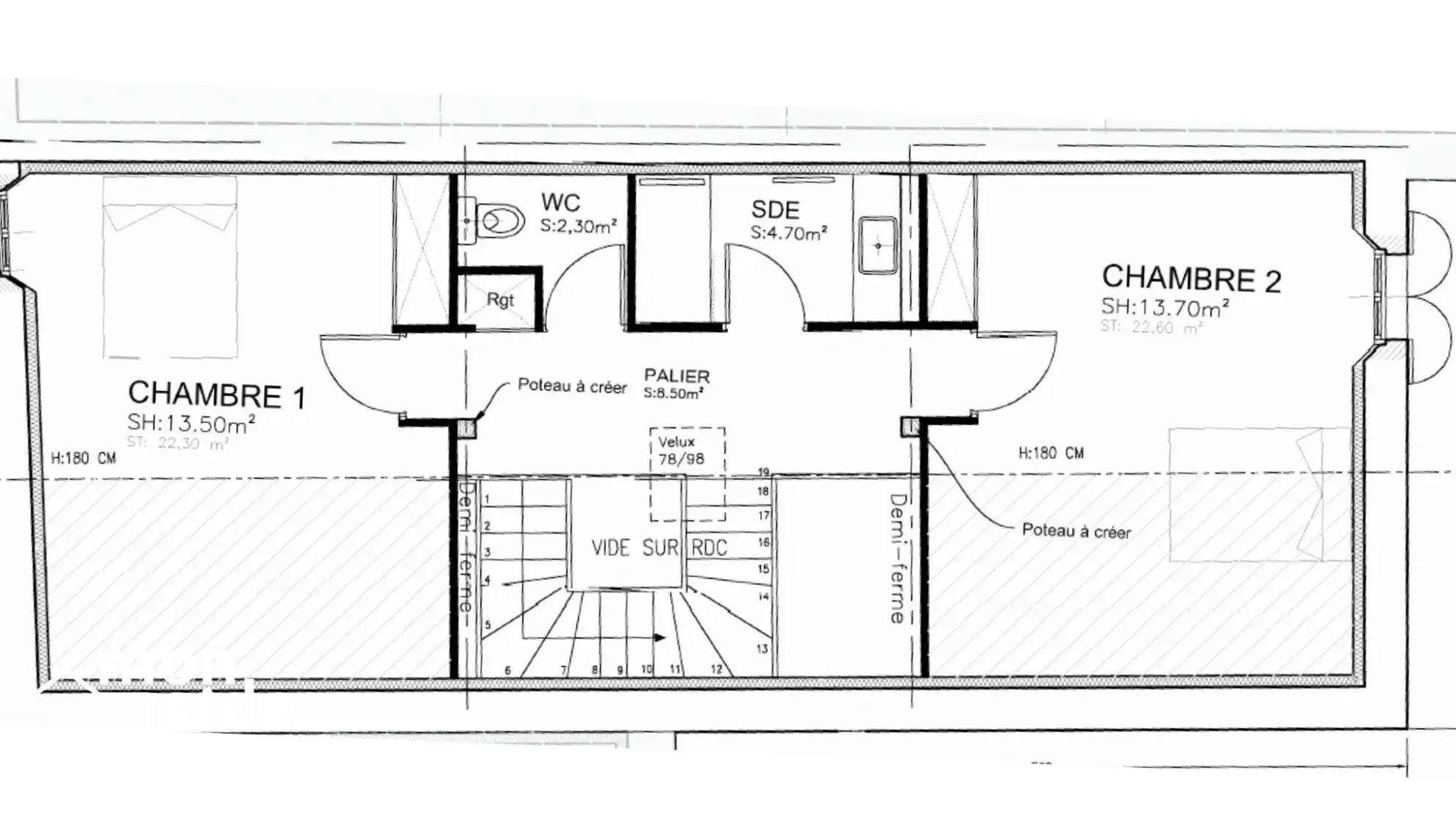 Maison à rénover de 80m² avec jardin et potentiel à Naujan et Postiac 