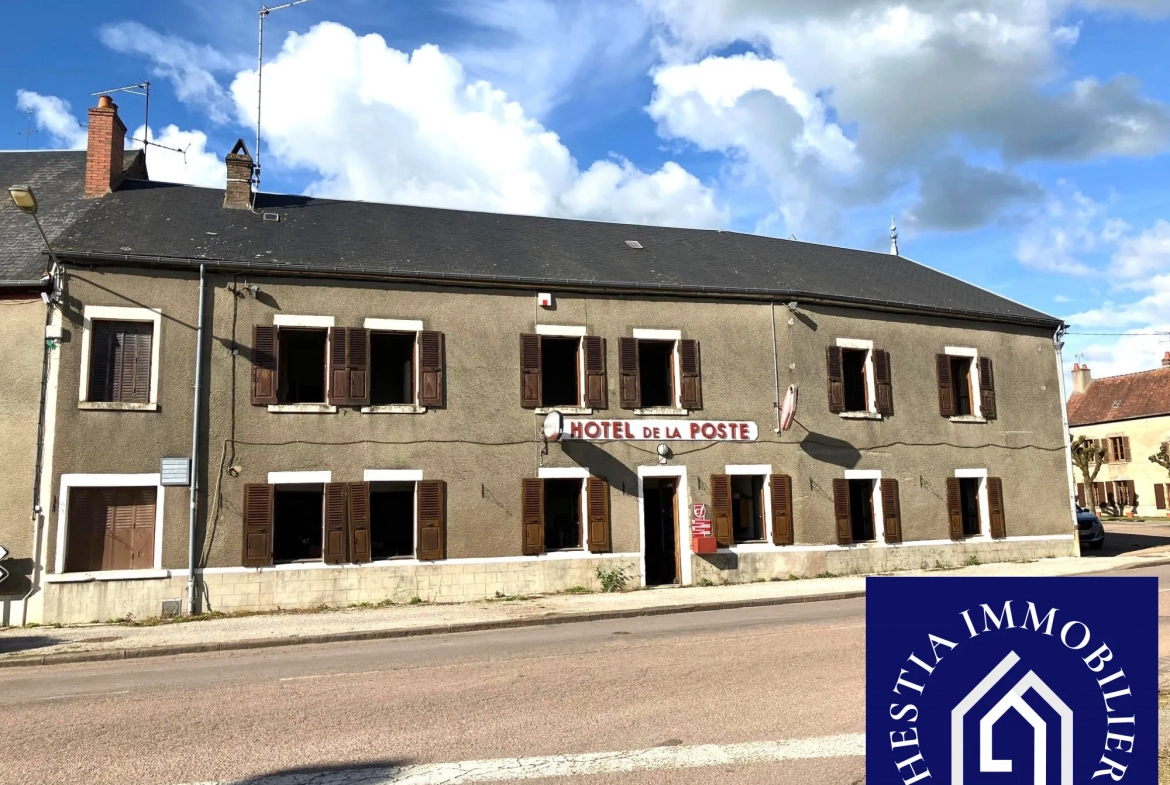 Ancien hôtel-restaurant à vendre dans le Morvan proche Lormes 