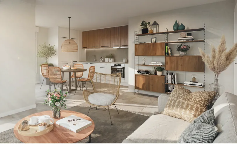 Appartement T2 neuf à Blonville-sur-Mer avec parking, livraison 2027 