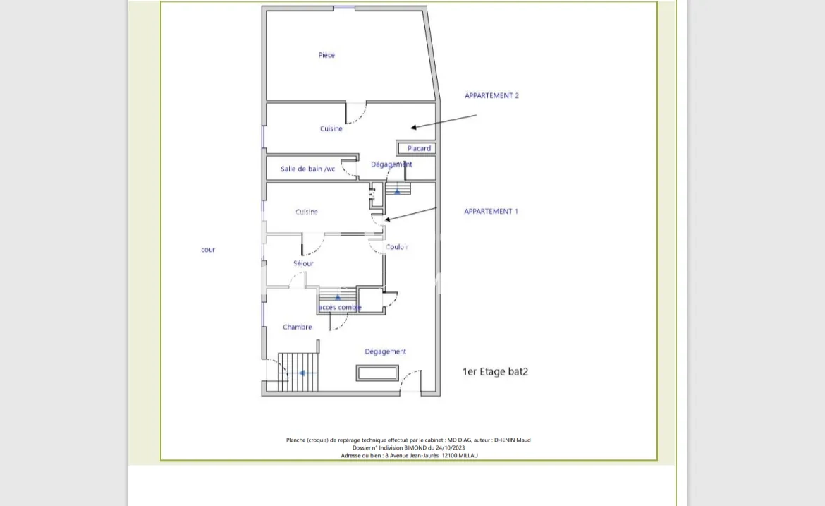 Maison de ville à rénover à Millau - 100m² avec garage et jardin 