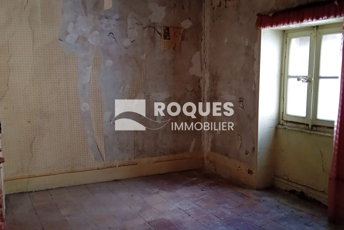 Maison de ville à rénover à Millau - 100m² avec garage et jardin 