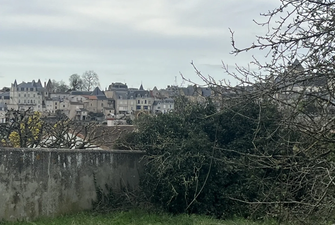 Terrain constructible de 932 m² avec vue sur le château à Saint Jean de Thouars 