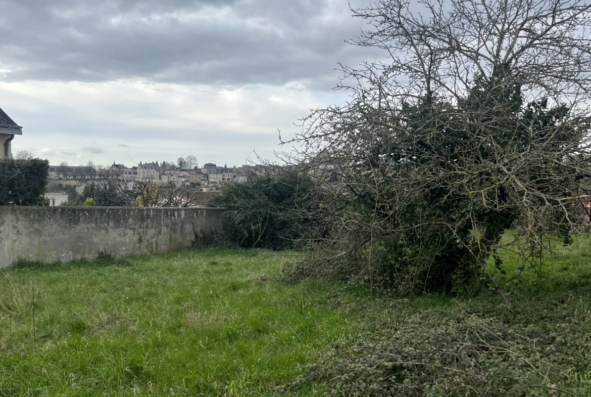 Terrain constructible de 932 m² avec vue sur le château à Saint Jean de Thouars 