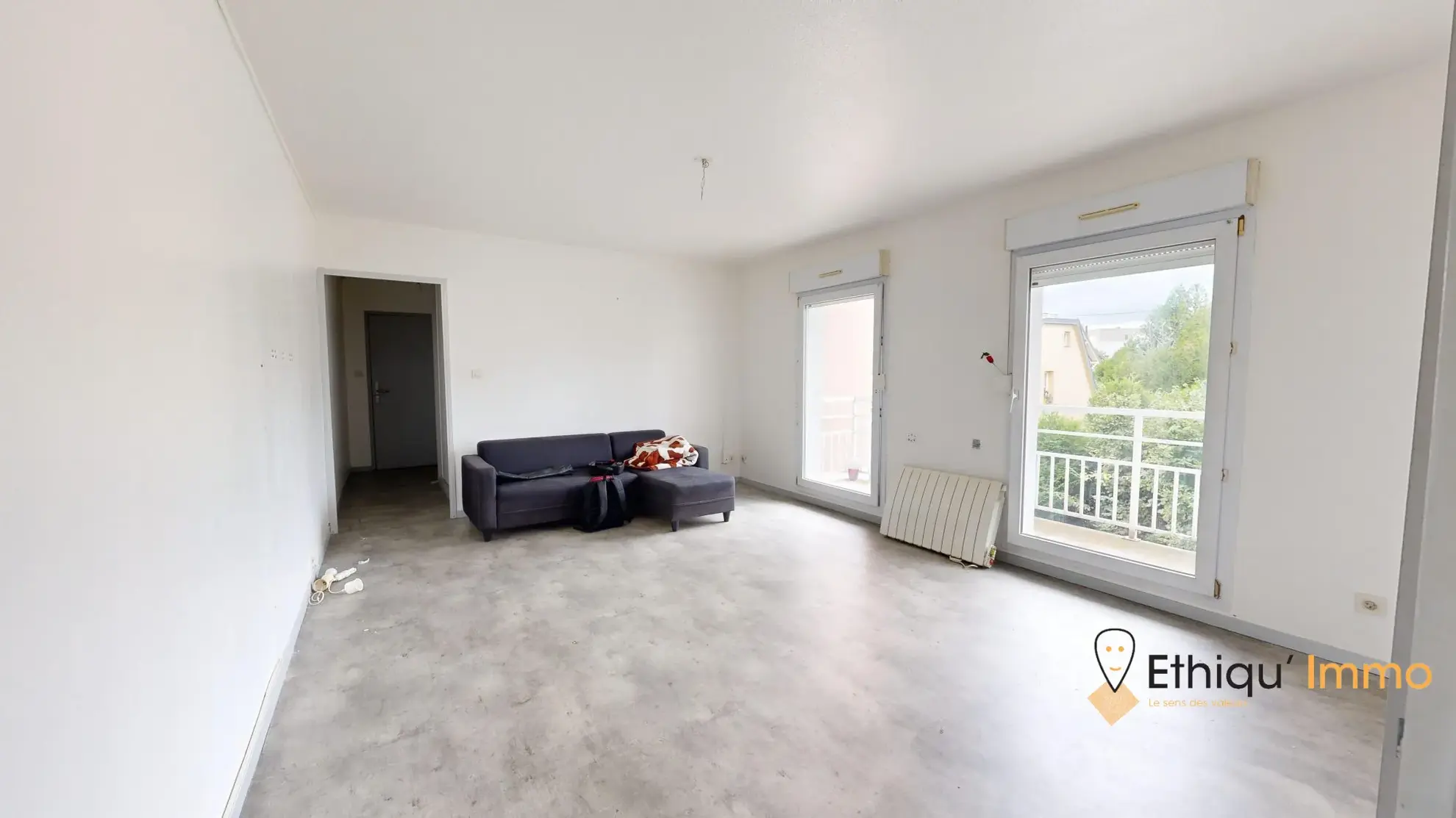 A vendre appartement 2 pièces lumineux avec balcon à Strasbourg Montagne Verte 