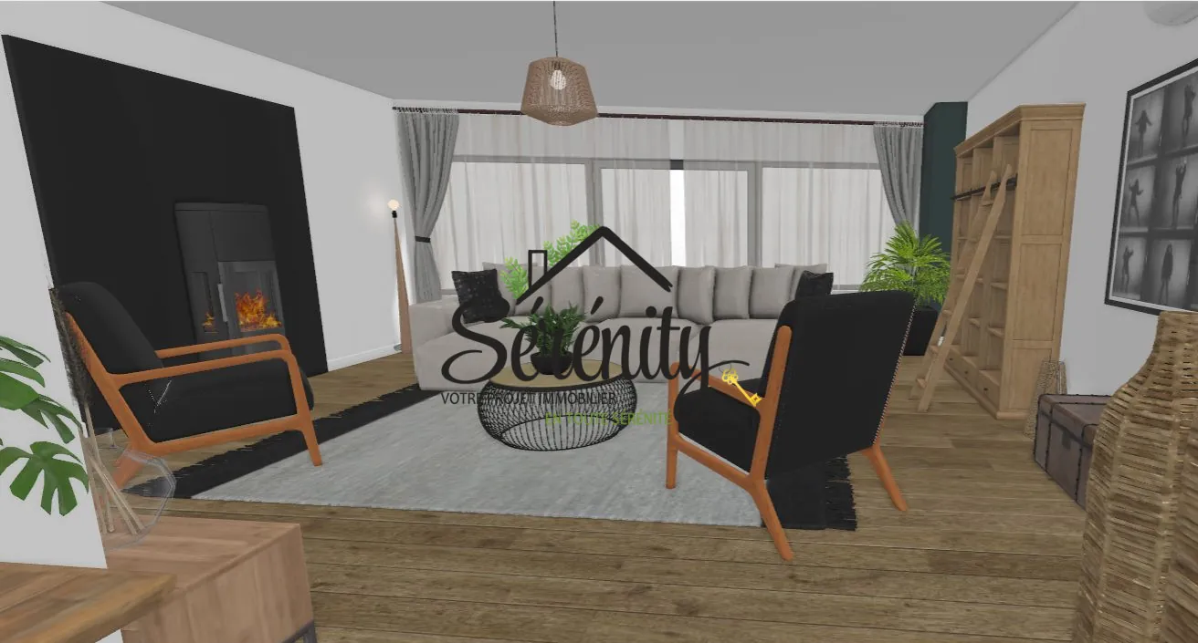 Maison de ville semi-individuelle avec potentiel à Solesmes de 145 m² 