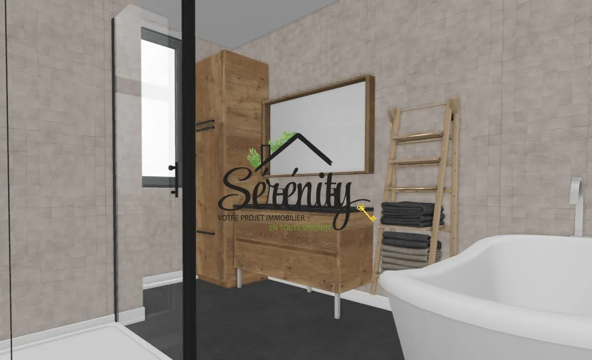 Maison de ville semi-individuelle avec potentiel à Solesmes de 145 m² 