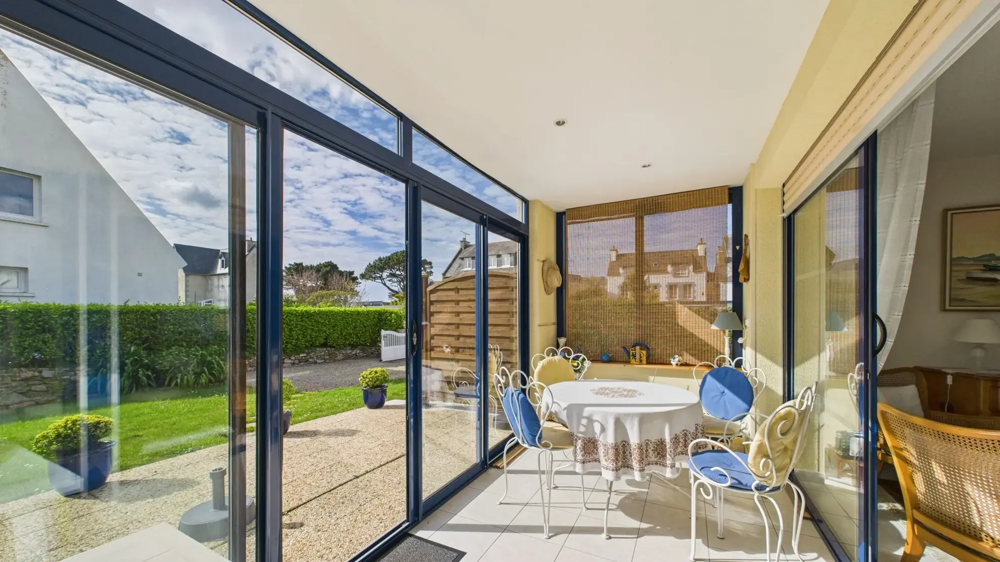 Charmant T2 à Roscoff à 150 m de la mer avec jardin et véranda 