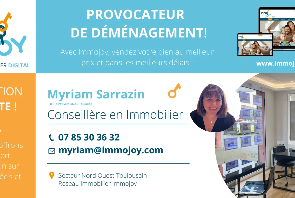 Vente appartement T2 avec terrasse à Fenouillet - Résidence sécurisée avec piscine 