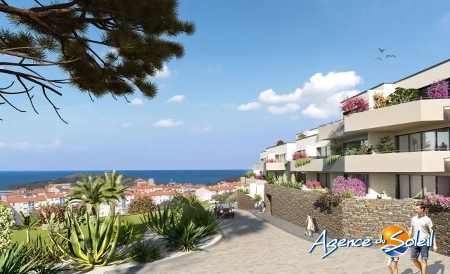 Appartement T2 avec terrasse vue mer à Port-Vendres, livraison 2026 
