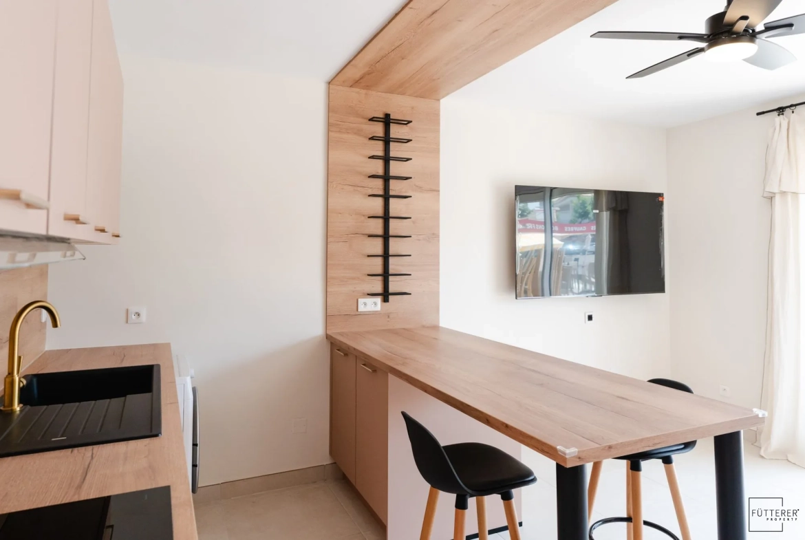 Appartement 2 pièces rénové avec vue mer à Narbonne-Plage 
