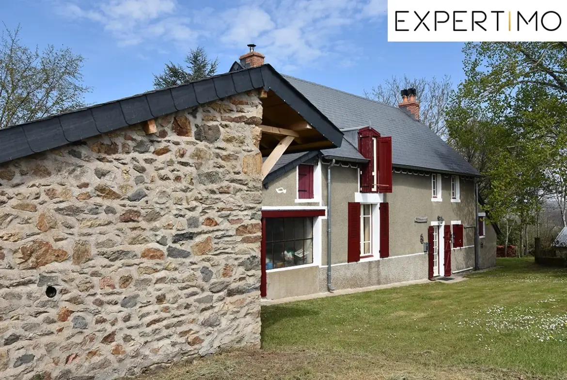 Maison à vendre à Menat (63) | 114 m² avec terrain de 2010 m² 
