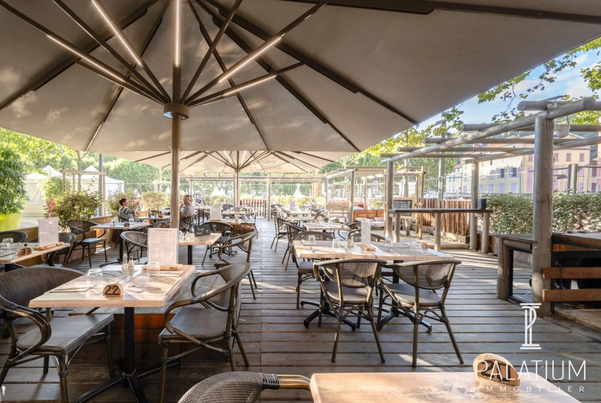 Restaurant à vendre à Digne-les-Bains avec grande terrasse et croissance du chiffre d'affaires 