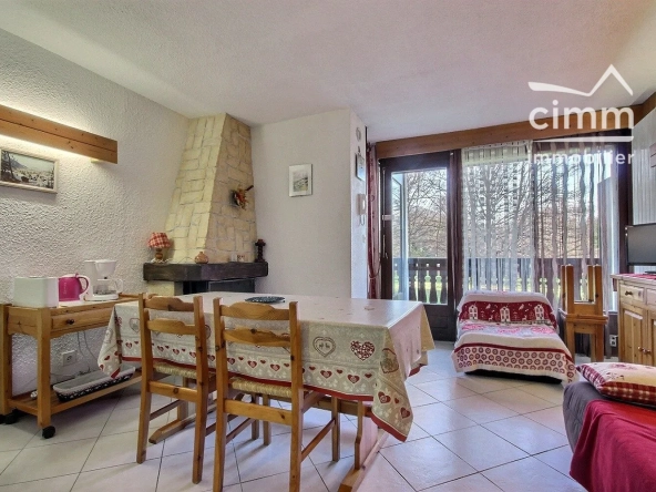 Studio à vendre à Les Carroz d'Arâches, 2 pièces avec balcon et cave