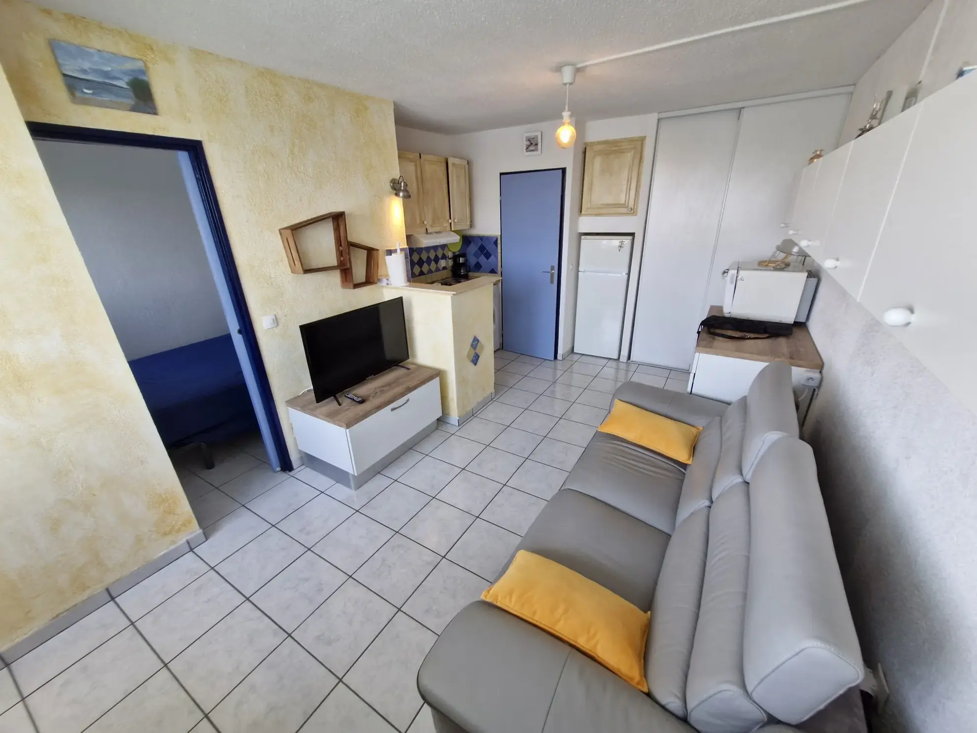 A vendre appartement T2 avec vue canal à Port Leucate, proche plage 