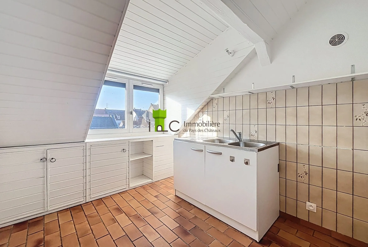 Appartement F1 à Strasbourg Cronenbourg avec Cave, dernier étage 