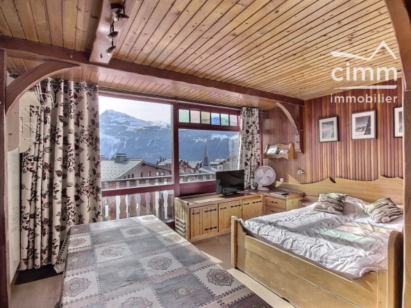 Studio à vendre aux Carroz d'Arâches avec vue montagne et parking privé