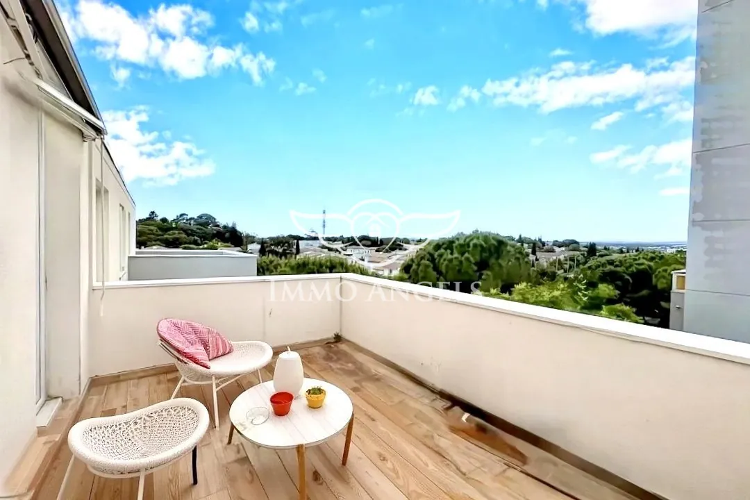 Appartement T2 rénové de 42 m² avec terrasse et parking à Montpellier La Martelle 