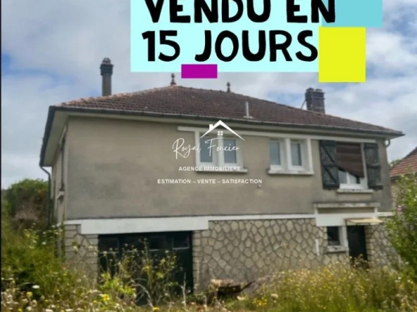 Maison ancienne de 114 m² aux Ormes avec jardin et potentiel de rénovation