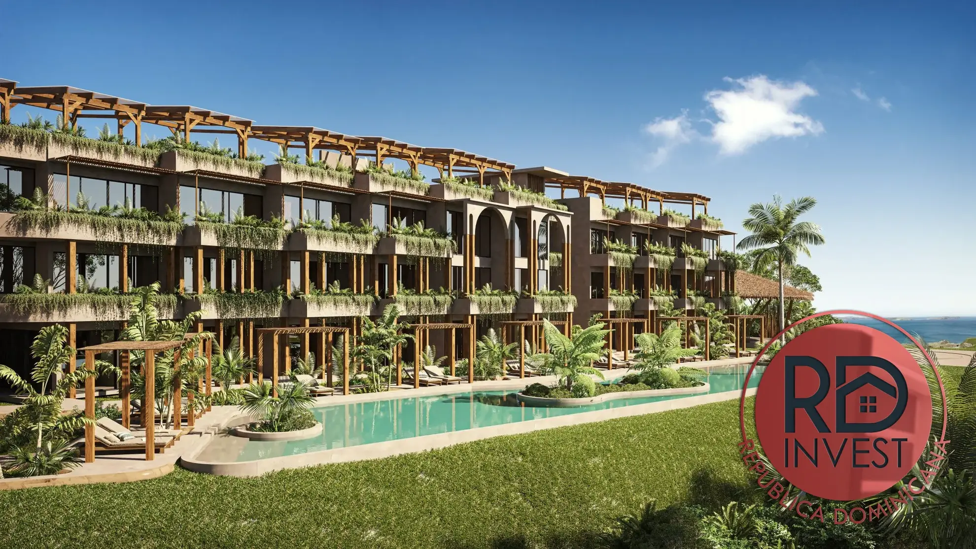 Appartement T2 neuf à Samana avec balcon et stationnement 