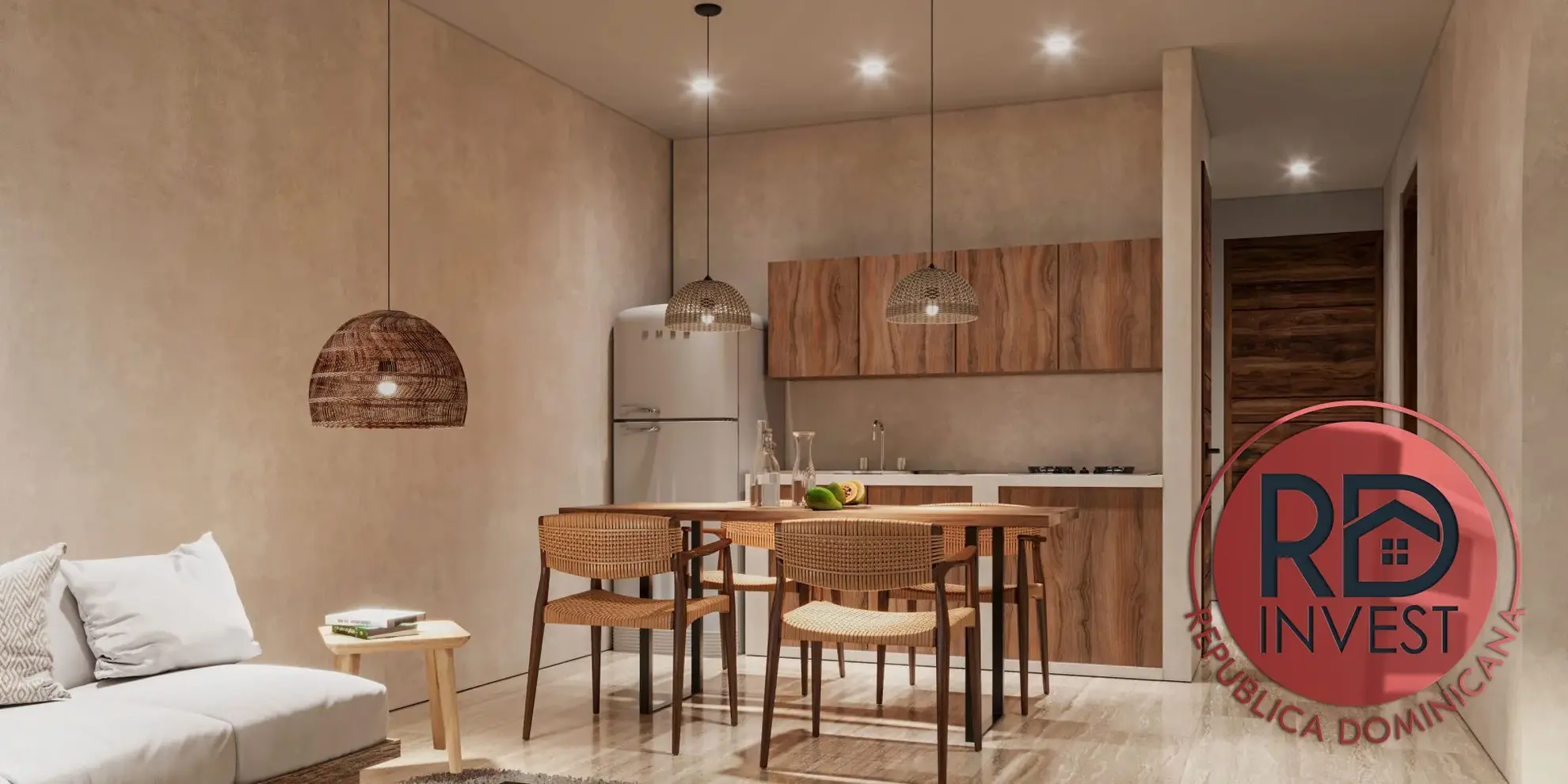 Appartement T2 neuf à Samana avec balcon et stationnement 
