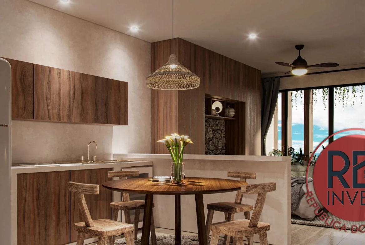 Appartement T2 neuf à Samana avec balcon et stationnement 