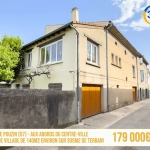 Maison de village à vendre avec 3 chambres, dépendances et jardin au Pouzin