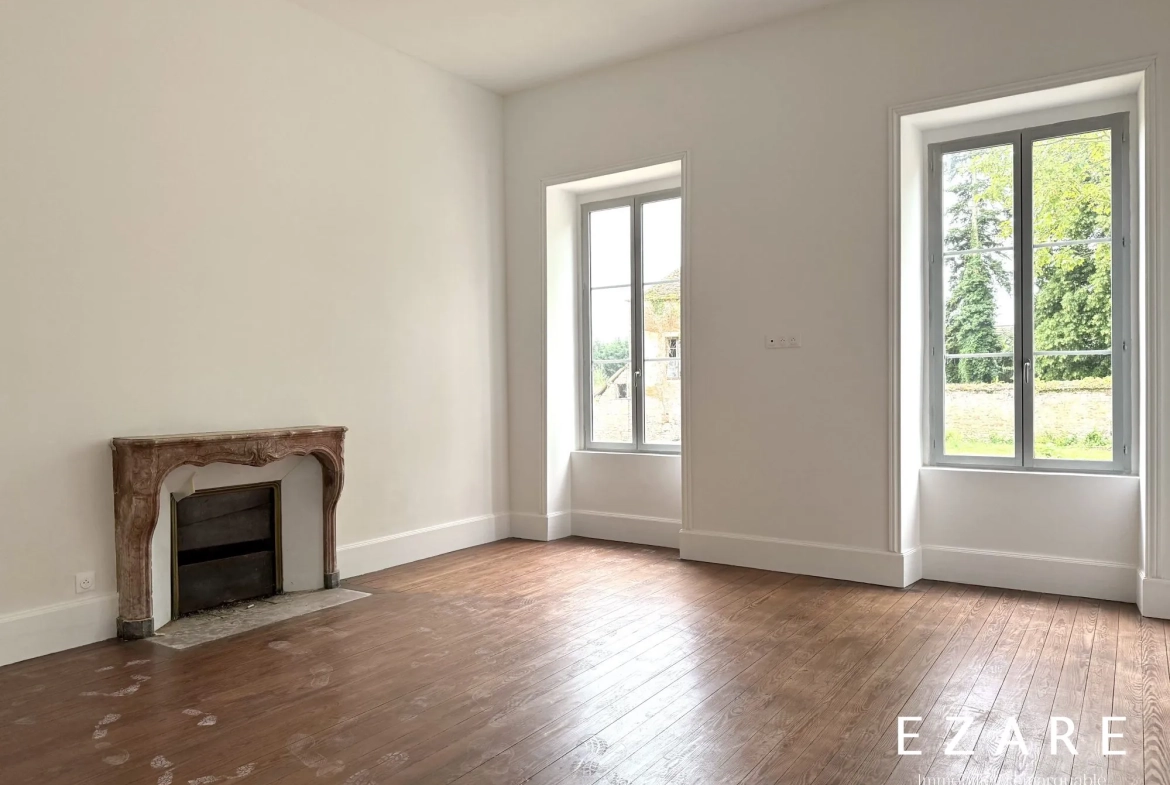 Pièce de vie Appartement 4 pièces avec jardin privé à Demigny, proximité Beaune 
