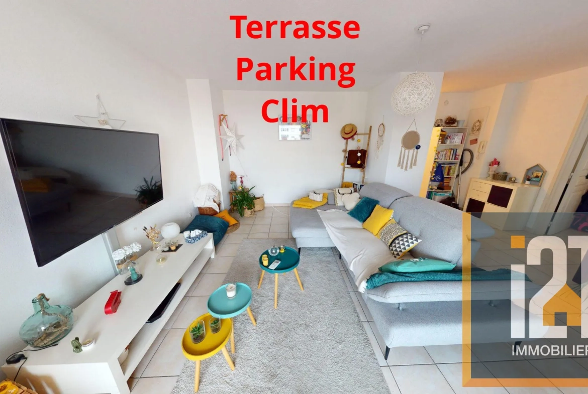 A vendre appartement T2 de 54 m² à Nîmes dans le quartier Jean Jaurès 