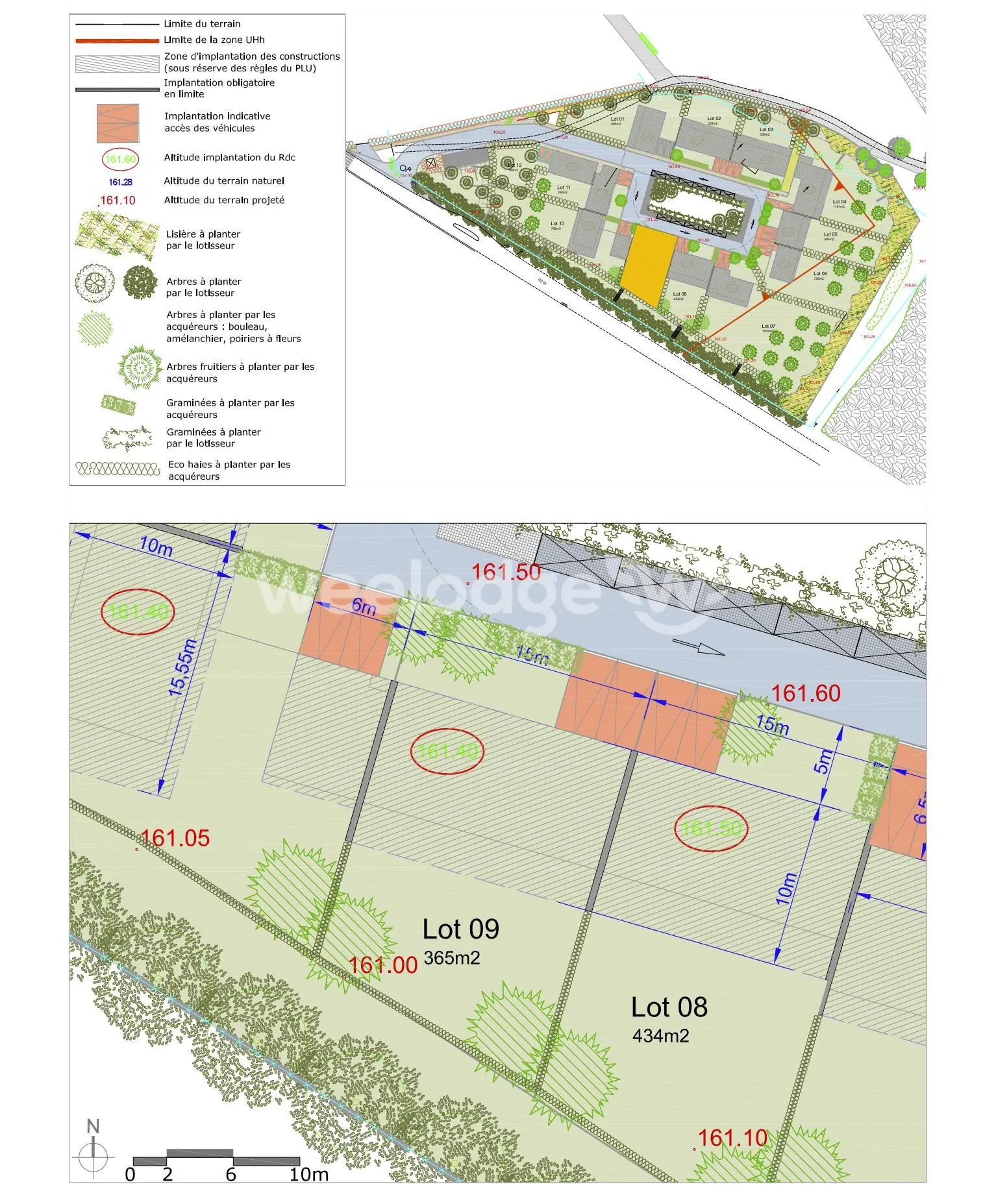 Terrain constructible et viabilisé de 363 m² à Grisy-les-Plâtres 