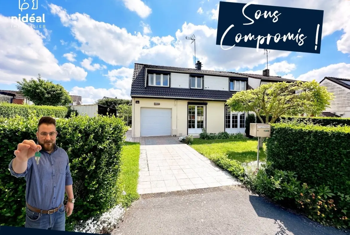 Maison à vendre à Saint-Laurent-Blangy avec jardin, garage et 4 chambres 