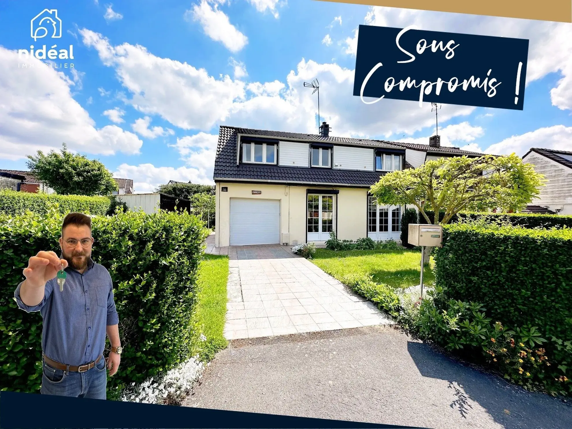 Maison à vendre à Saint-Laurent-Blangy avec jardin, garage et 4 chambres 