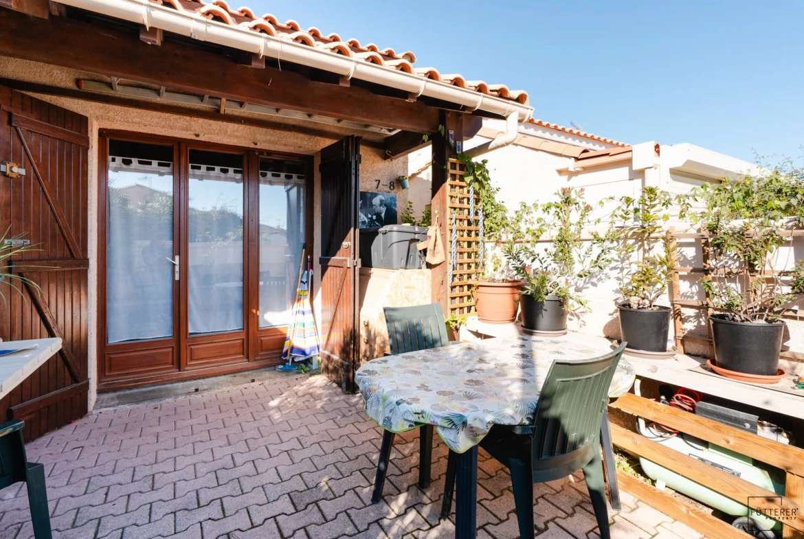 Pavillon 1 pièce avec mezzanine à Gruissan – Exclusivité 