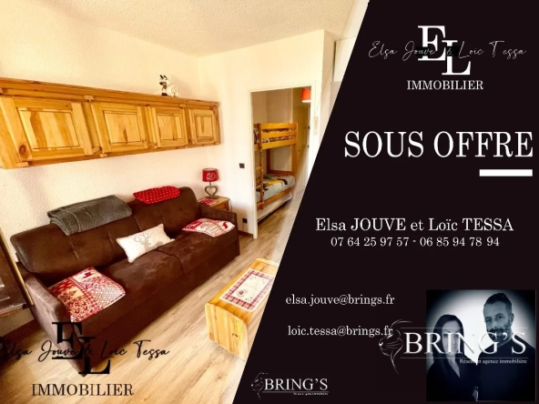 Studio à La Joue du Loup proche des pistes avec véranda chauffée