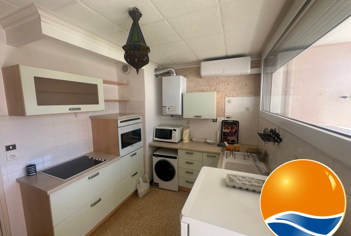 Cuisine Appartement T3 lumineux à vendre à Beziers avec garage et cave 