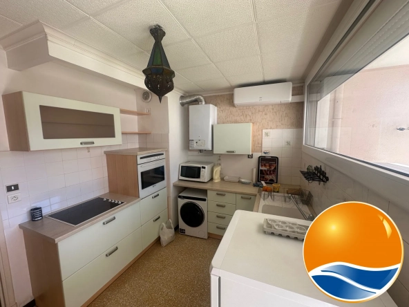 Cuisine Appartement T3 lumineux à vendre à Beziers avec garage et cave