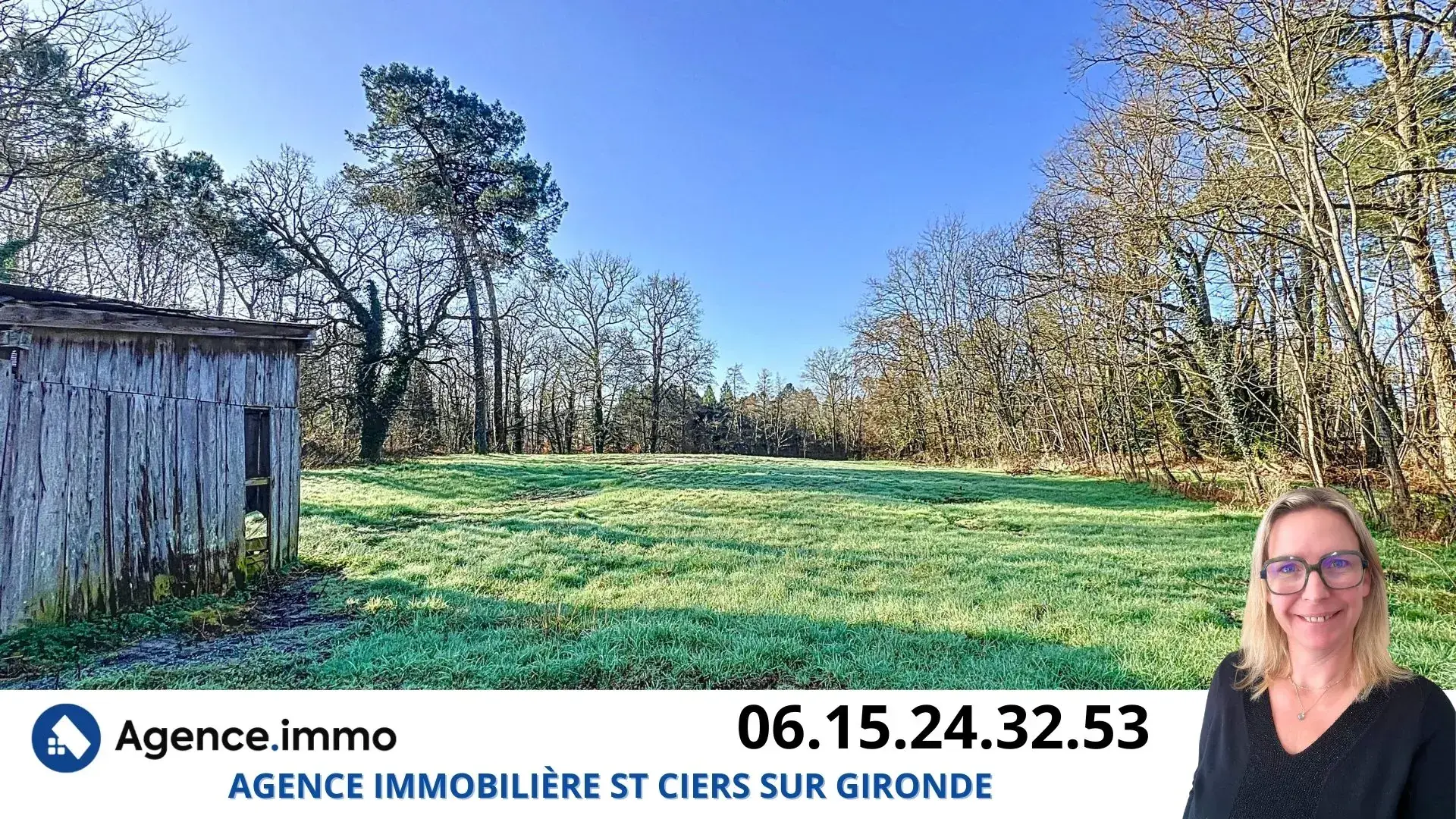 Maison en pierre à rénover à Reignac, cadre bucolique et grand terrain arboré 