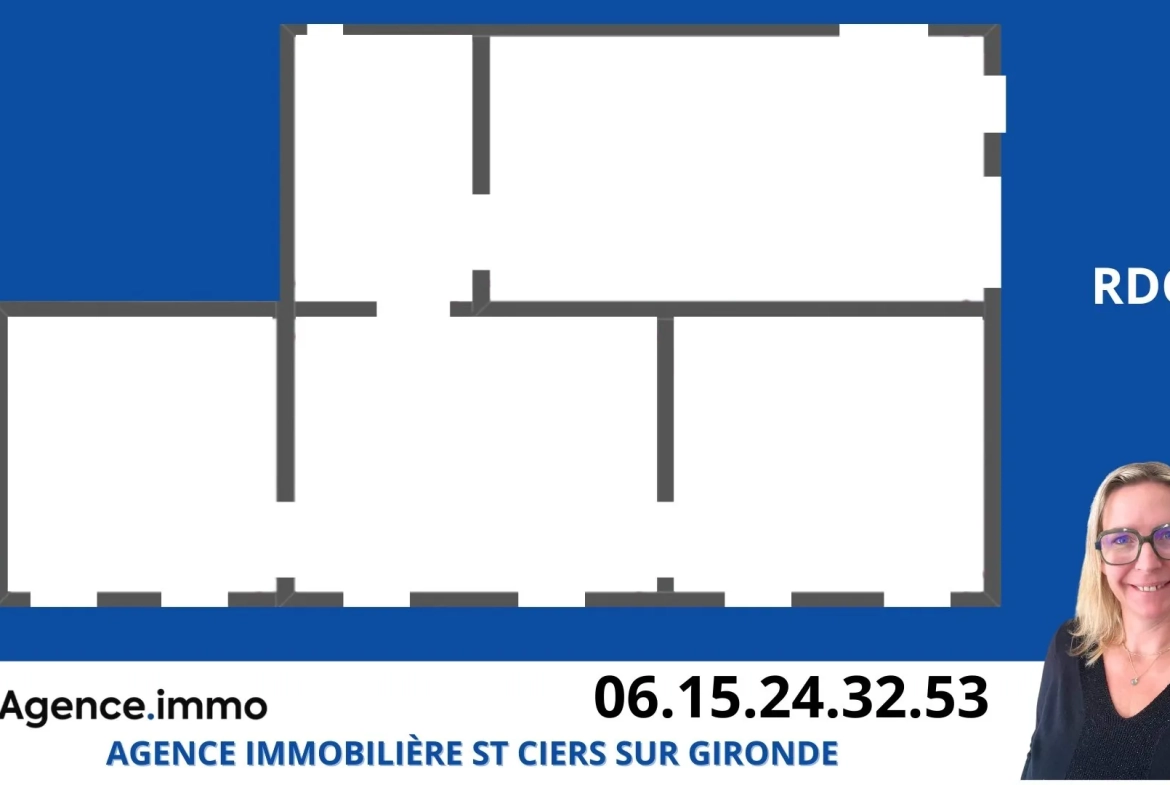 Maison en pierre à rénover à Reignac, cadre bucolique et grand terrain arboré 