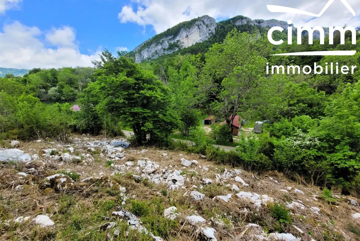 Terrain à vendre à La Chapelle-en-Vercors de 890 m² avec viabilisation 