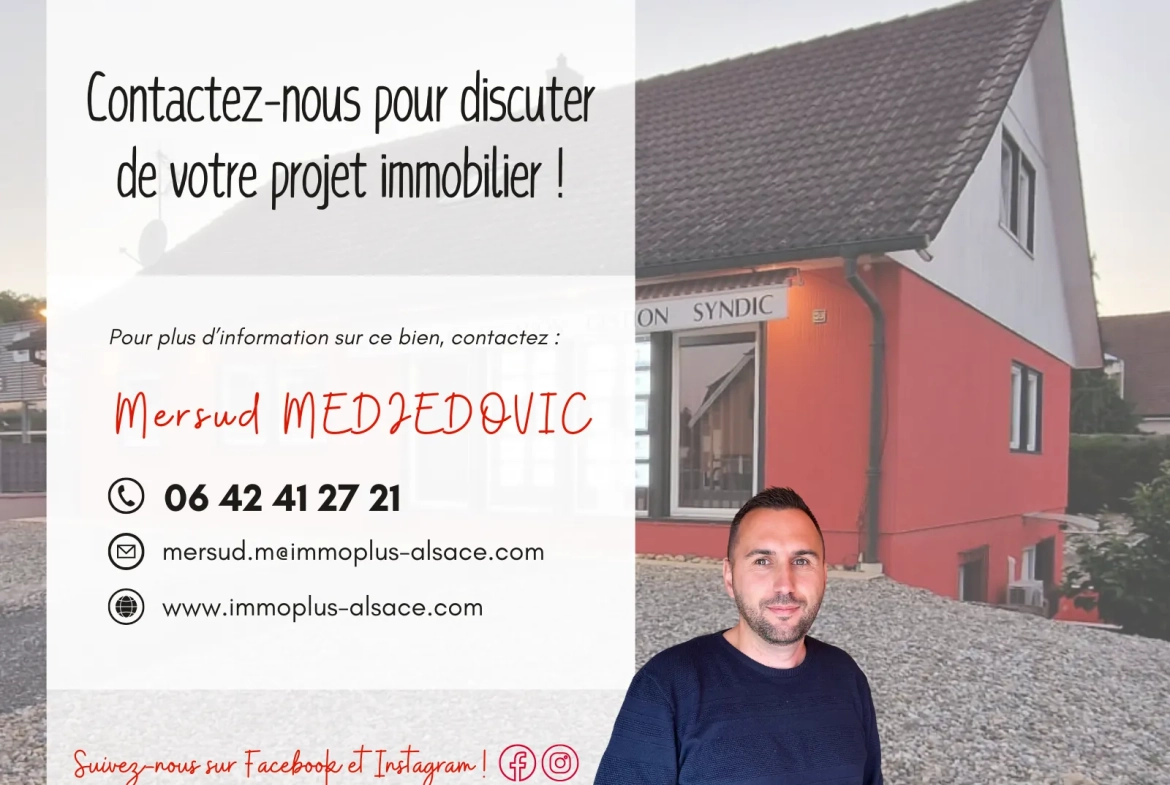 Spacieux appartement F3 à Saint-Louis, proche commodités et écoles 