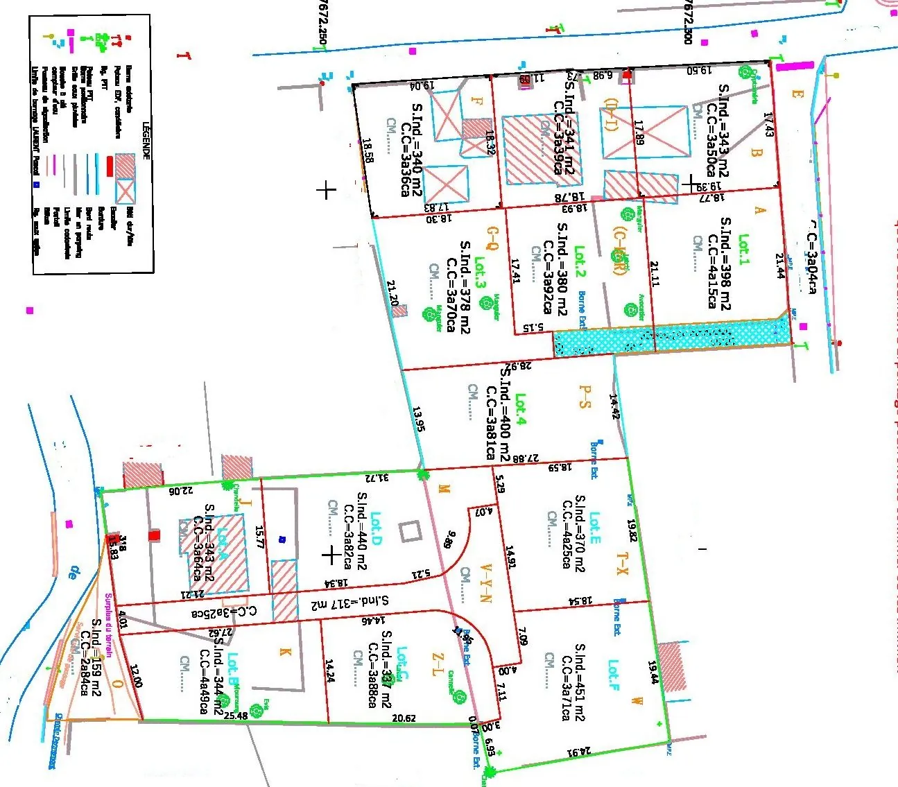 Terrain constructible à Guillaume Saint Paul - Disponible avec plusieurs lots, implantation libre et proche de toutes commodités 