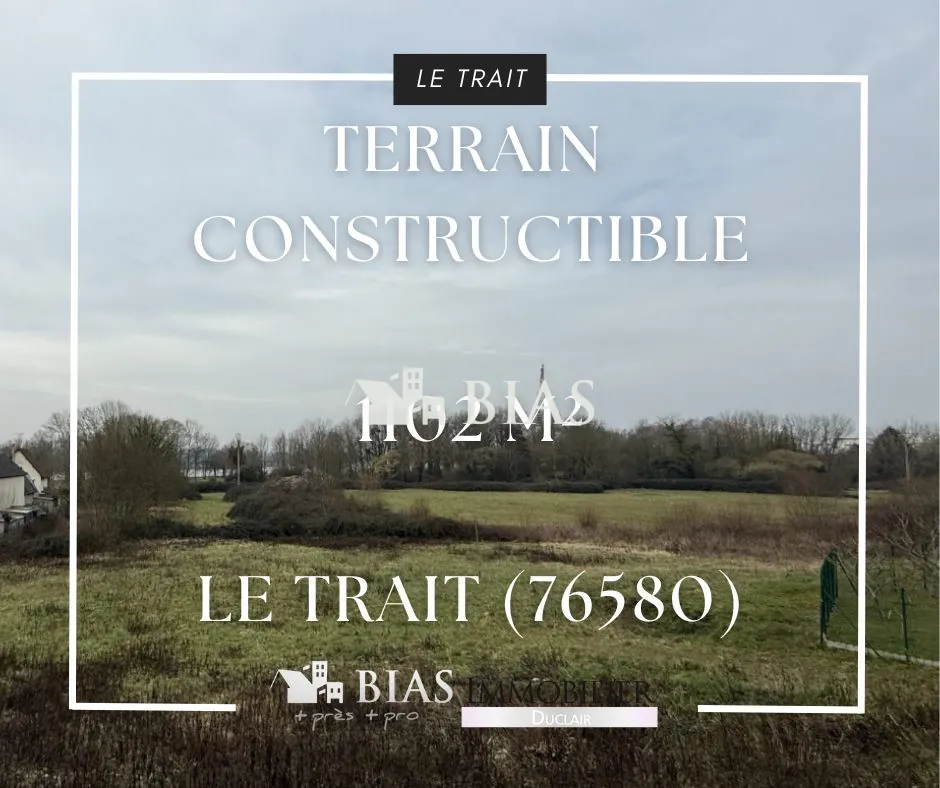 Terrain à vendre à Le Trait avec Vue sur la Seine - 1102 m² 