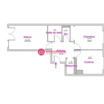 Appartement T2 de 48 m² avec parking et cave au Le Mans — Proche commodités