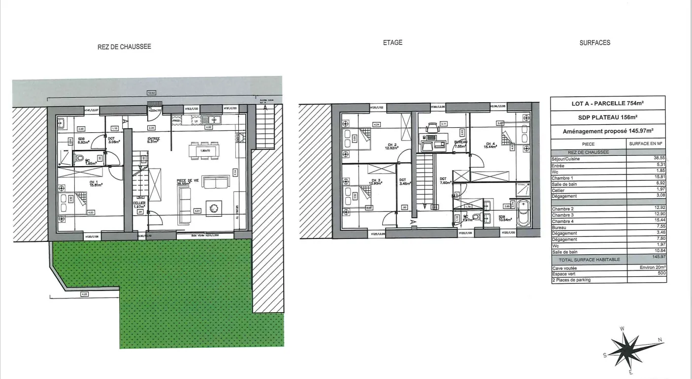 À vendre maison de 156 m2 à Saint Just Chaleyssin avec terrain et stationnement 