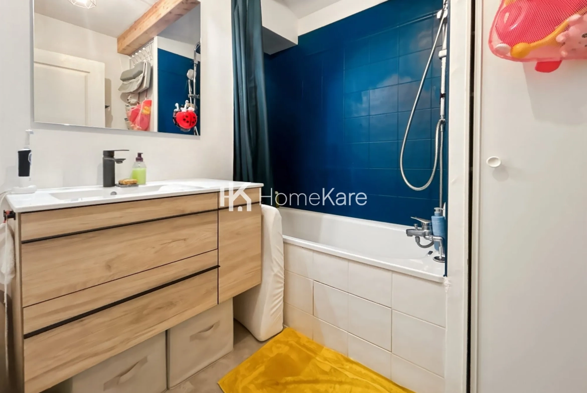 Appartement T2 rénové avec grande terrasse à Toulouse (31200) 