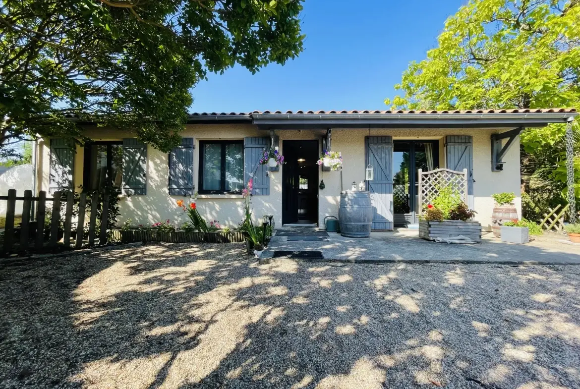 Maison de plain-pied 3 chambres avec jardin à Libourne, proche commodités 