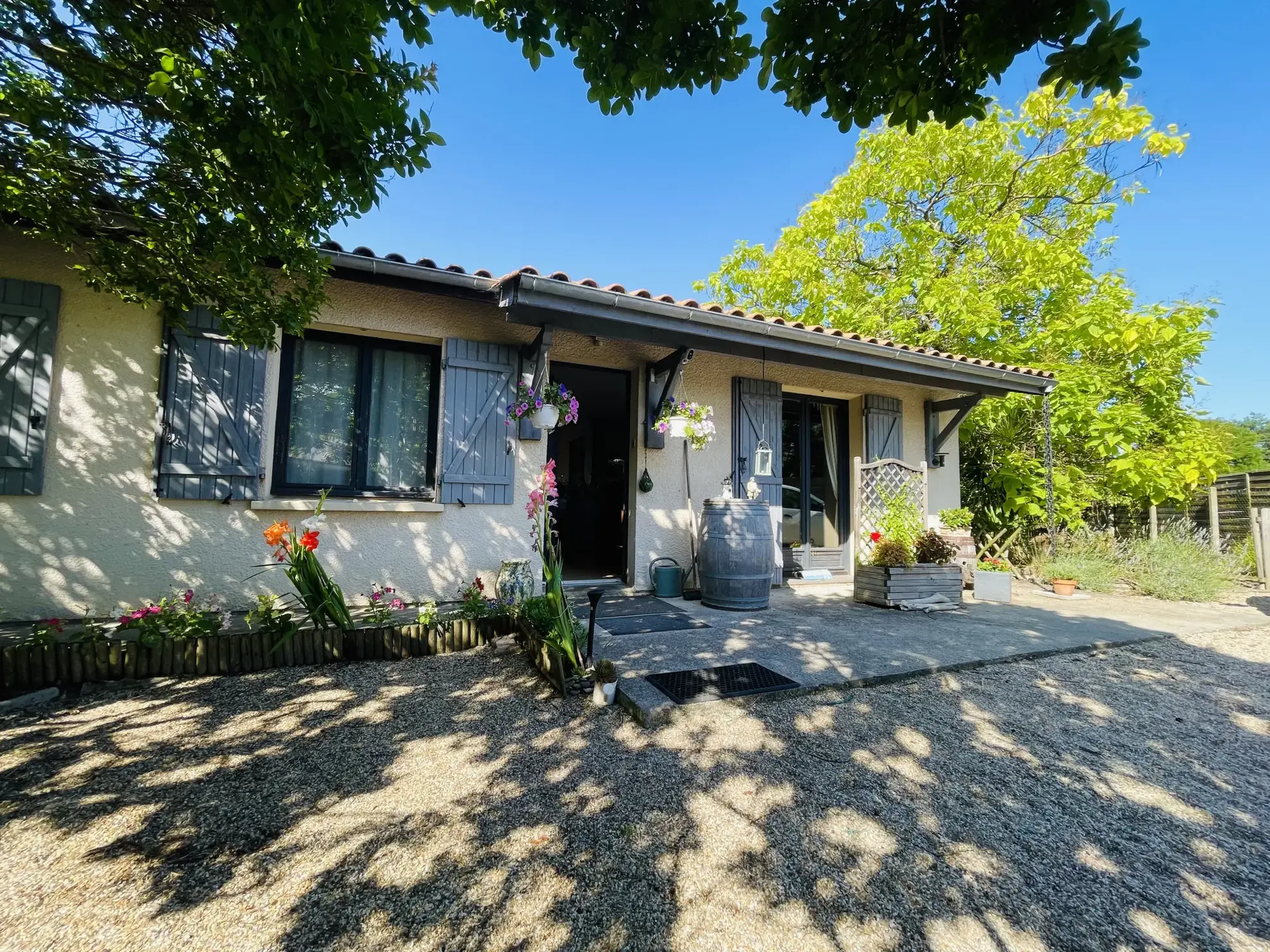Maison de plain-pied 3 chambres avec jardin à Libourne, proche commodités 